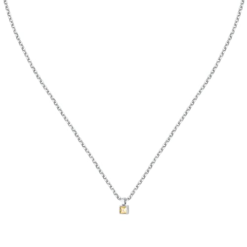 Morellato Herrenhalskette aus Stahl, 18 Karat Gelbgold, Gold Kollektion SATM26 von Morellato