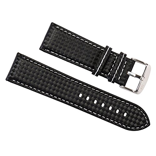 Morellato Herrenuhrarmband, Sport Kollektion, mod. Biking, aus Kalbsleder - Karbonfaser-Effekt - A01U3586977 von Morellato