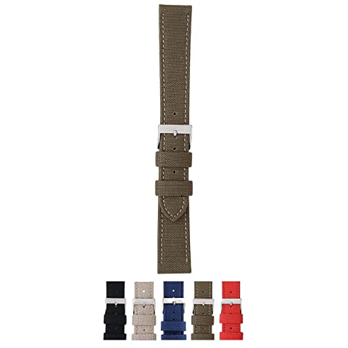 Morellato Lederarmband für Herrenuhr CORDURA/2 Green 18 mm A01U2779110072CR18 von Morellato