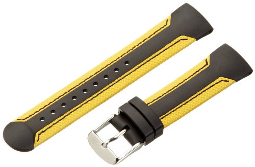 Morellato Lederarmband für Herrenuhr SPORTER Yellow/Black 18 mm A01U3477198897CR20 von Morellato