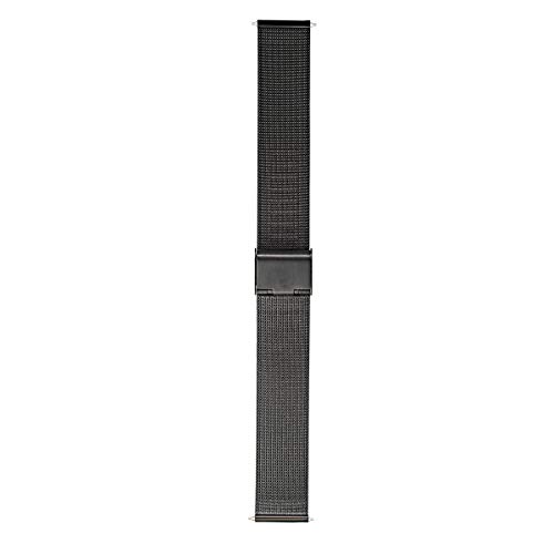 Morellato Estia Unisex Armband aus der Kollektion EASY CLICK Estia Milanaise Stahl A02X0549591, Schwarz, 18mm, Armband von Morellato