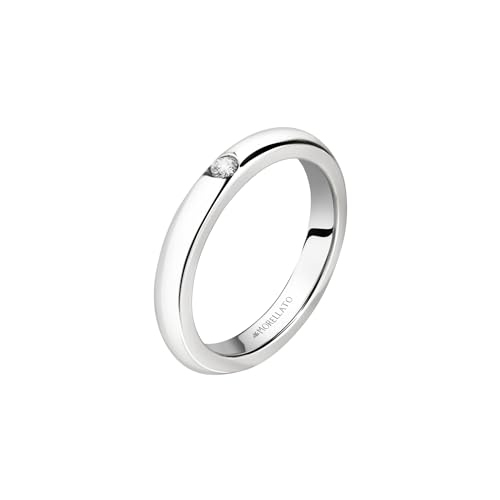 Morellato Unisex-Ring, Kollektion Love Rings, Edelstahl, Kristall, SNA46, Einheitsgröße, Metall, Kein Edelstein von Morellato