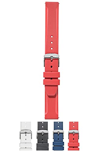 Morellato Easy Click Lugano Unisex-Armband aus Polyurethan-Gummi, A01X5183556, rot, 18mm, Gurt von Morellato