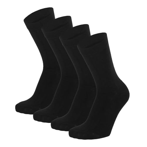 Morethansocks - Bambus Kindersocken Basic - Schwarz - 8er-Pack - Größe 35/38 - Nahtlos - Jungensocken - Mädchenssocken von Morethansocks