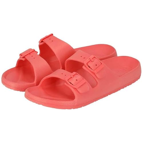 Morethansocks - Damen Hausschuhe - Bequeme Sommersandalen mit Schnallenverschluss - Leicht & Wasserabweisend von Morethansocks