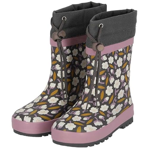 Morethansocks - Mädchen Regenstiefel & Wasserschuhe - Wasserdicht mit Blumendruck - Fleecefutter, Multi Color, 31/32 EU Morethansocks - Mädchen Regenstiefel & Wasserschuhe - Wasserdicht mit Blumendruck - Fleecefutter, Multi Color, 31/32 EU von Morethansocks