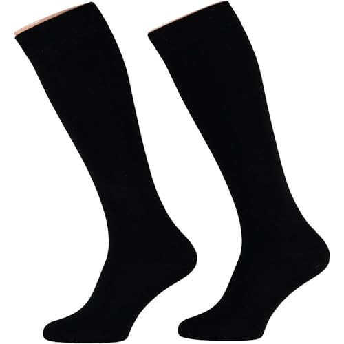 Morethansocks - Modal Kniestrümpfe - 4er-Pack - Schwarz - Größe 43/46 - Kniestrümpfe für Herren - Kniestrümpfe - Lange Strümpfe - Größe 43/46 von Morethansocks