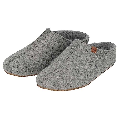 Morethansocks - Pantoffeln Herren - Grau - Feste Sohle - Größe 45/46 - Pantoffeln Herren - Pantoffeln Herren Größe 45 - Pantoffeln Herren Größe 45 von Morethansocks