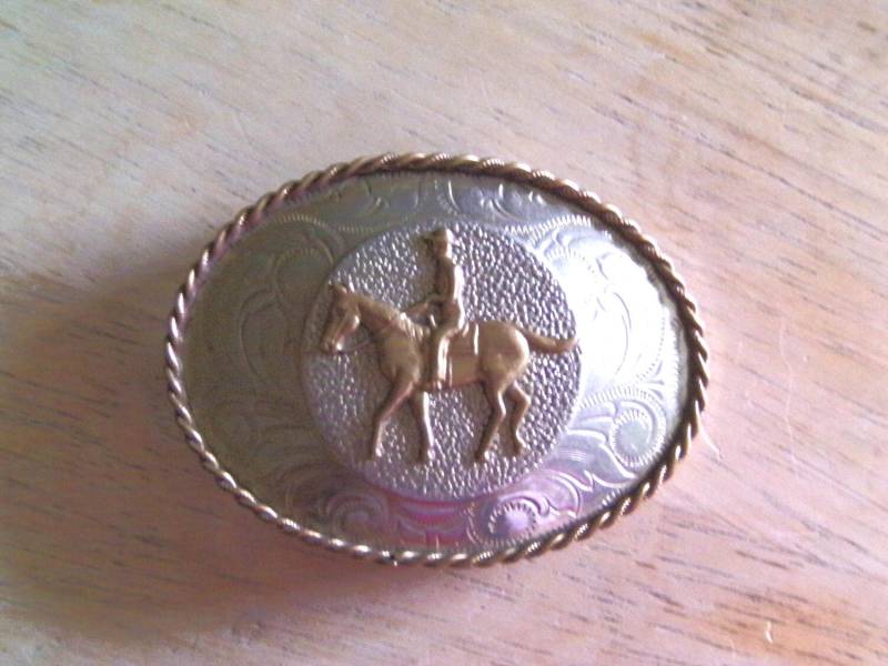 Vintage Pferde Gürtelschnalle, Western Geschenk Für Ihn, Gürtelschnalle von Morethebuckles