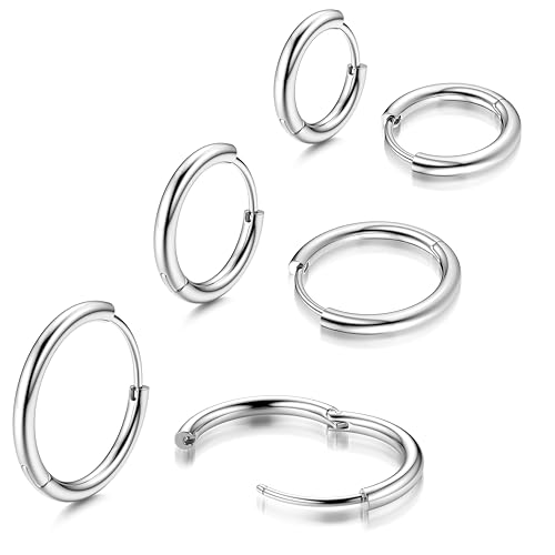 Morfetto F136 Titan Creolen 14 Karat Vergoldete Kleine Creolen Mini Huggie Ohrringe für Frauen Hypoallergene Titan Ohrringe von Morfetto