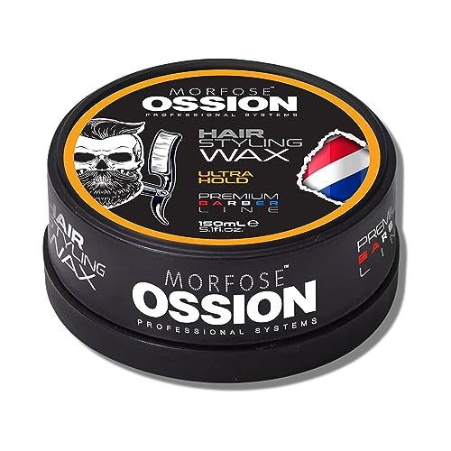 Morfose Barber Wax (Ultra Hold), Premium-Haar-Styling-Wachs für Männer, natürlicher Glanz, einfache Anwendung, langlebig, wasserlöslich von Morfose