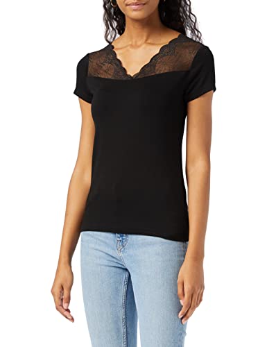 Morgan Damen 191-dclary.n T-Shirt, Schwarz (Noir Noir), Small (Herstellergröße: TS) von Morgan