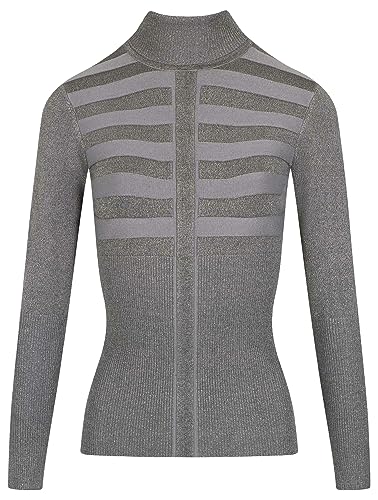 Morgan Langärmeliger Rollkragenpullover Grau L von Morgan