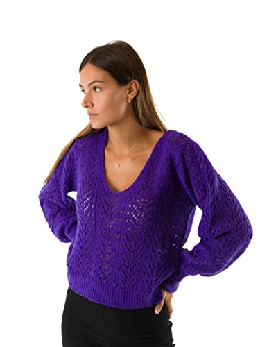 Morgan Damen 222-mgavi Pullover, Violett-Typ, XS von Morgan