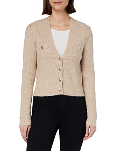 Morgan Damen 222 cm Strickjacke, beige, L von Morgan