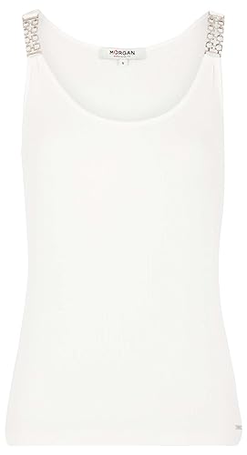 Morgan Damen 231-Dua T-Shirt, Off-White, M von Morgan