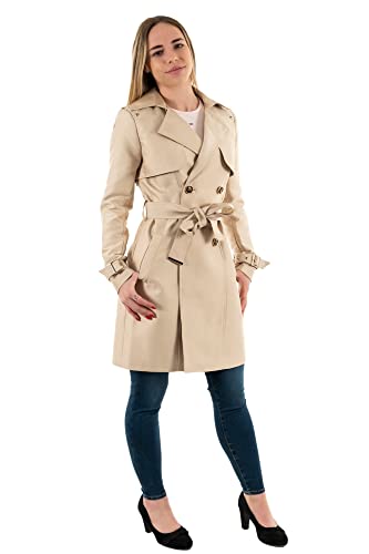 Morgan Damen 231-Gikael Trench, beige, 34 von Morgan