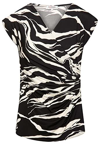 Morgan Damen 231-duell T-Shirt, Schwarz/Off-White, Large von Morgan