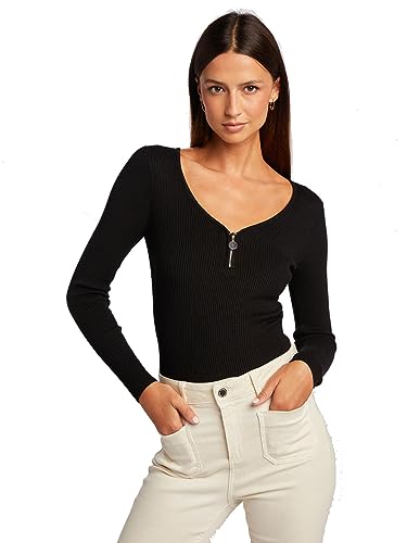 Morgan Damen 232-Manza Pullover, Schwarz, Large von Morgan