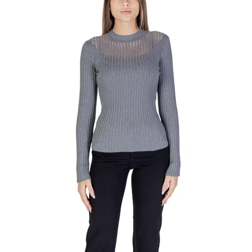 Morgan Damen 232-mandrin Pullover, grau, Large von Morgan
