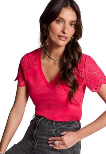 Morgan Damen 251-dmaty Kurzarm-T-Shirts, Erdbeere M, X-Large von Morgan