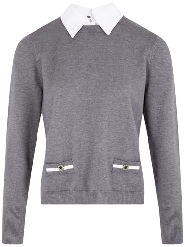 Morgan Damen 251-mshirt Pullover, Mittelgrau, Small von Morgan