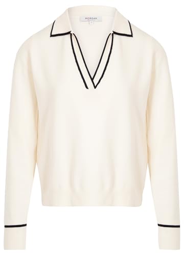 Morgan Damen 252-mcolo Pullover, elfenbeinfarben/Schwarz, Medium von Morgan