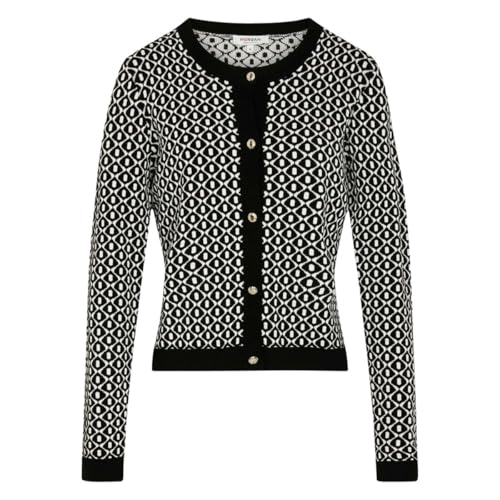 Morgan Damen 252-msixta Weste, Schwarz/Off White, Small von Morgan
