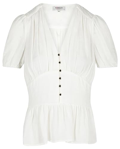 Morgan Damen Bluse, Elfenbein, 44 von Morgan