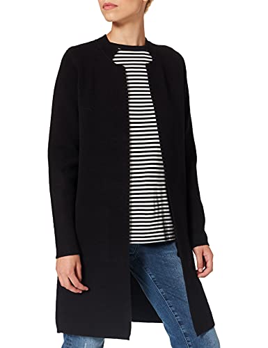 Morgan Women's Gilet Long MBLOCK Cardigan Sweater, Schwarz (Noir/Gris), 36 (Herstellergröße: 38 Taglia Produttore S) von Morgan