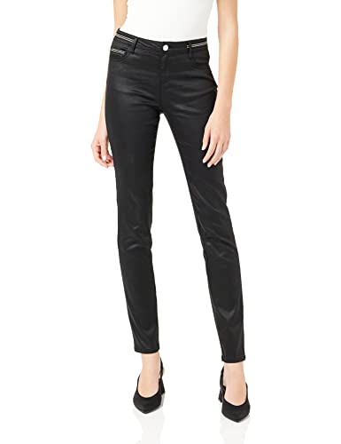 Morgan Damen Pantalon Slim enduit 212-PALONA Klassische Hose, Schwarz, 34 von Morgan