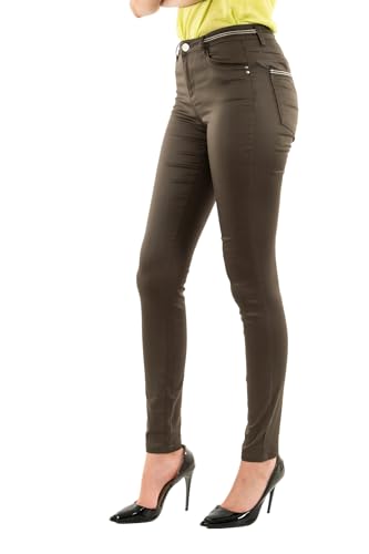 Morgan Damen Pantalon Slim enduit 212-PALONA Klassische Hose, Taupe, 36 von Morgan