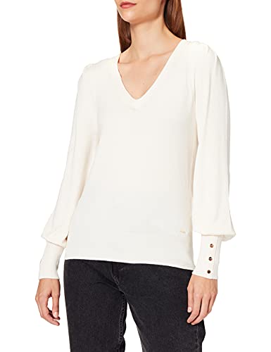 Morgan Damen Pull Col V Manches Fantaisies 212-moteur Pullover, elfenbeinfarben, XS von Morgan