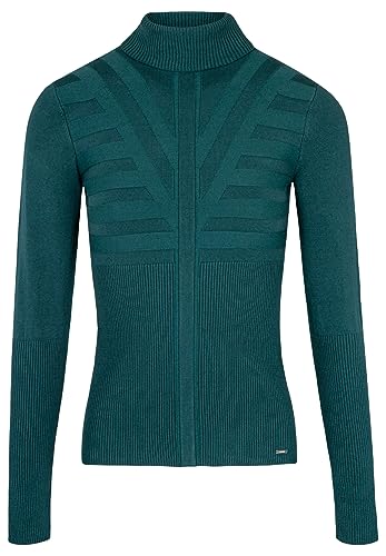 Morgan Damen Pull FINE JAUGE Manches Longues 212-METRO Pullover, Dunkelgrün, Medium von Morgan