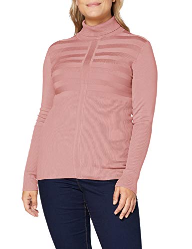 Morgan Damen Pull Manche Longue Col Roulé Mentos Pullover, Hellrosa, Medium von Morgan