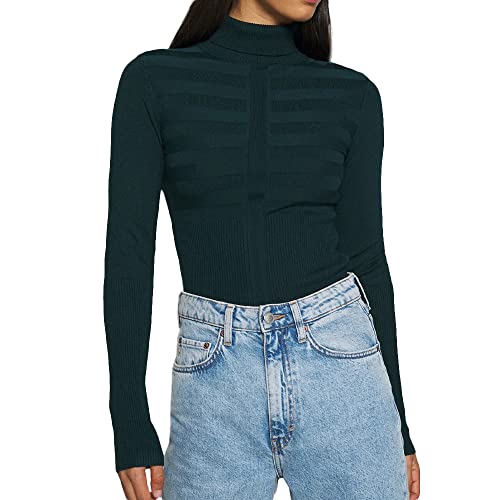 MORGAN Damen 132-MENTOS.M Pullover, Tannengrün, L von Morgan