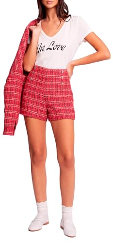 Morgan Gerade Tweed-Shorts Multico 38 von Morgan