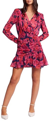 Morgan Gerafftes bedrucktes Kurzkleid Multico 36 von Morgan