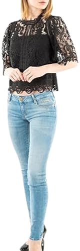 Morgan Kurzärmeliges Spitzen-Top Schwarz 34 Morgan Kurzärmeliges Spitzen-Top Schwarz 34 von Morgan