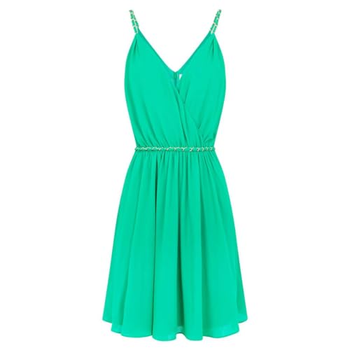 Morgan Kurzes fliessendes Kleid Mousse 42 von Morgan