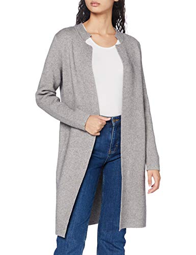 Morgan Women's Gilet Long MBLOCK Cardigan Sweater, GRAU, TXS von Morgan