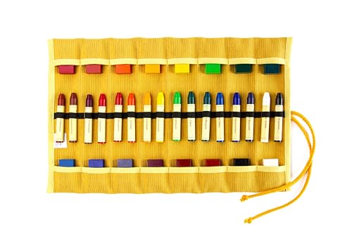 Morgenspruch Eurythmieversand Stiftemäppchen Rollmäppchen Waldorfschule Stockmar inkl. Stifte und Blöcke (gelb 16er) von Morgenspruch Eurythmieversand