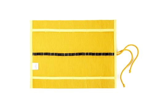 Morgenspruch Eurythmieversand Stiftemappe Rollmäppchen Waldorfschule ohne Stifte/Blöcke (gelb 12er) von Morgenspruch Eurythmieversand