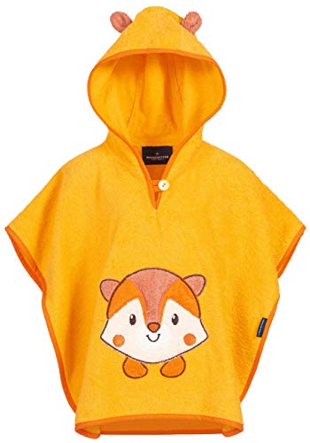 Morgenstern Badeponcho Kinder Baby Mädchen Jungen 100% Baumwolle OEKO-TEX Babybadetuch Kapuzenhandtuch Bademantel Fuchs von Morgenstern