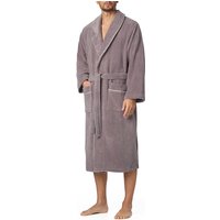 Morgenstern Herren Bademantel braun Baumwolle & Mix unifarben von Morgenstern