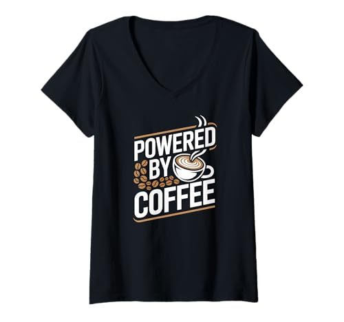 Damen Bereitgestellt von Coffee Bold Coffee Lovers T-Shirt mit V-Ausschnitt Damen Bereitgestellt von Coffee Bold Coffee Lovers T-Shirt mit V-Ausschnitt von Morning Brew Coffee Humor Enthusiasts