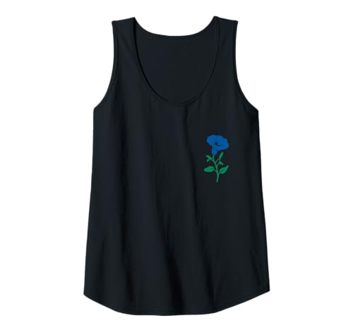 Damen Morning Glory Wildflower Floral September Geburt Blume Tank Top von Morning Glory - Apparel & Gifts