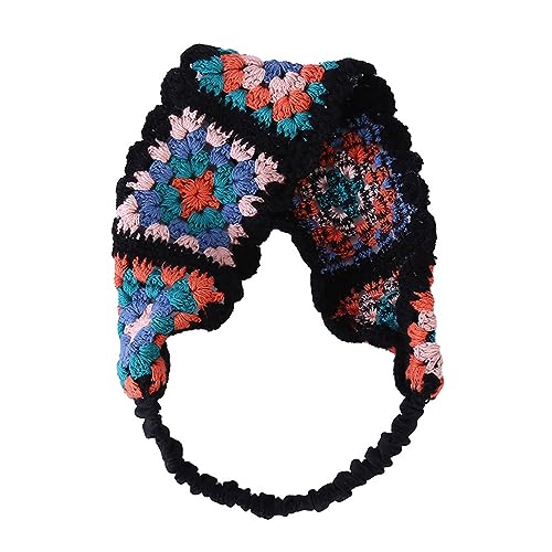 Häkel-Turban mit Blumenmuster, elastischer Haarschal, hohles Stirnband für Frauen, modisches Fotografieren, Haar-Accessoire, gehäkeltes Haarband für Damen, sonnenfest, gehäkeltes Haarband mit von Morningmo