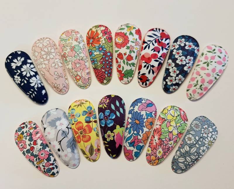 Liberty London Stoff Snap, Haar Kleinkind Mädchen Snap von MorningviewFiberArts