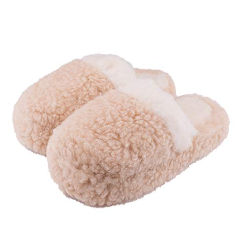 Moro-Design Hausschuhe Hüttenschuhe Schafwolle Schaffell Damen Schuhe Slipper Beige Gr.36-42 (40) von Moro-Design